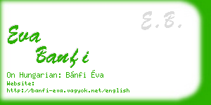 eva banfi business card