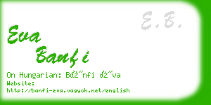 eva banfi business card
